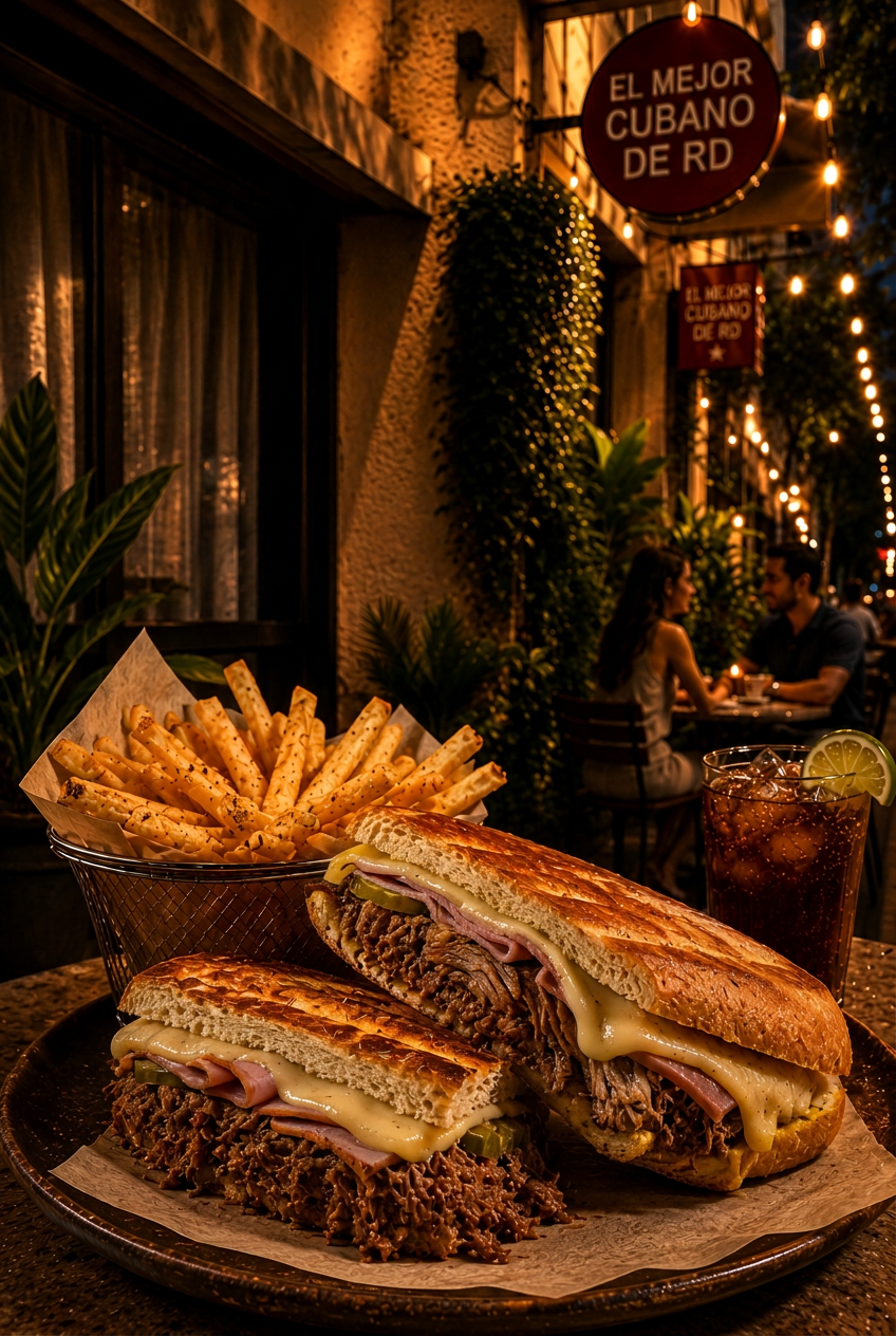 El Mejor Cubano de RD signature 9.5-inch Cuban sandwich.